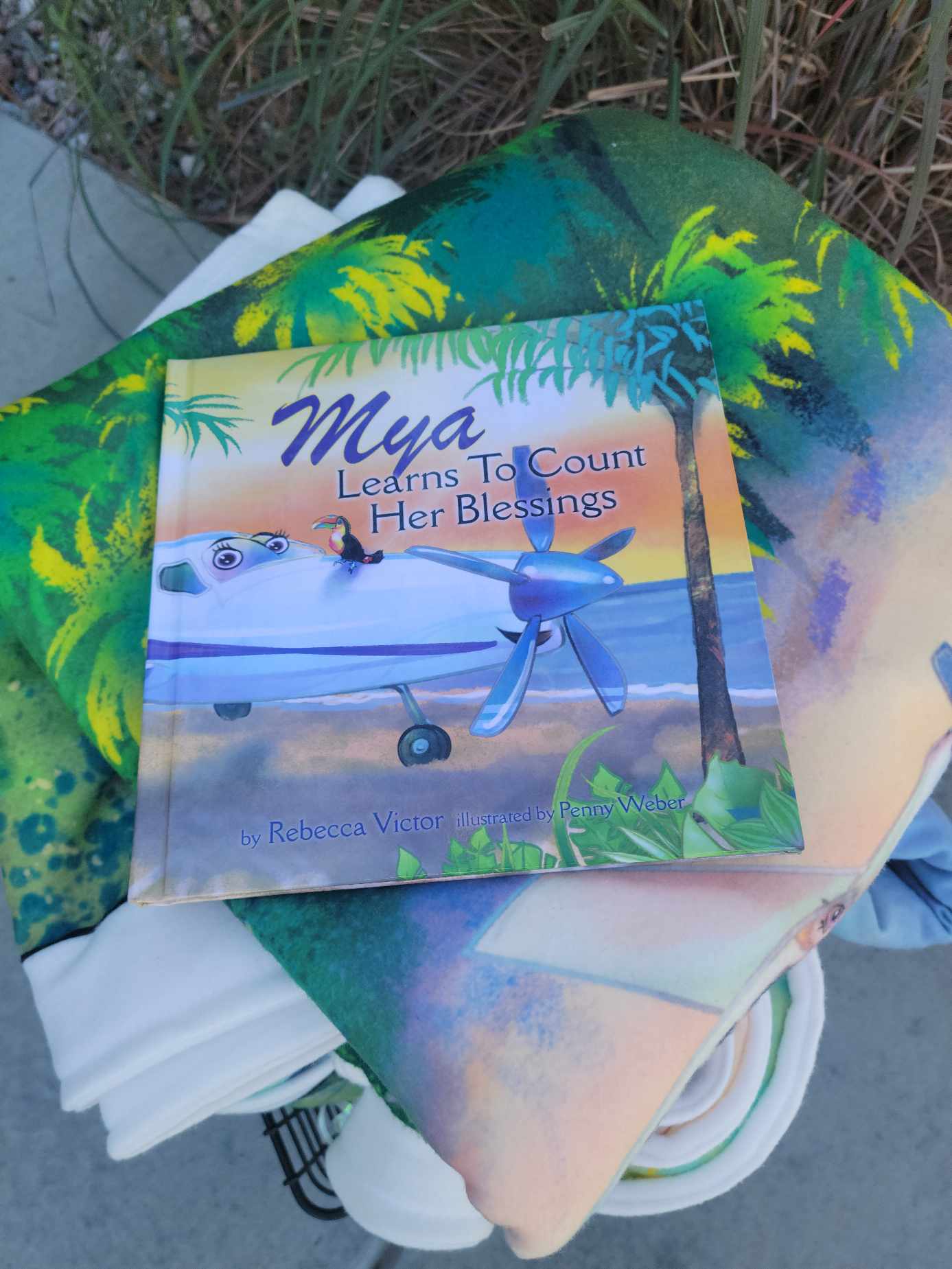Mya Learns To Count Her Blessings Blanket and HARDBACK book