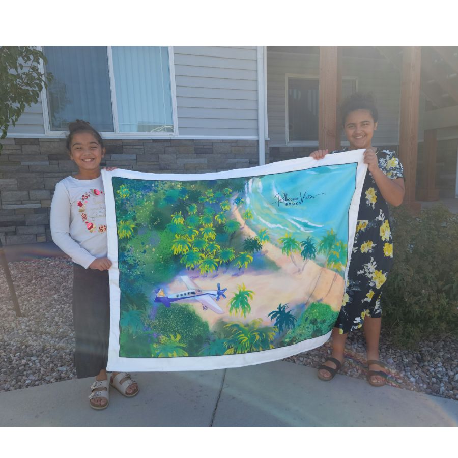 Mya Learns To Count Her Blessings Blanket and HARDBACK book