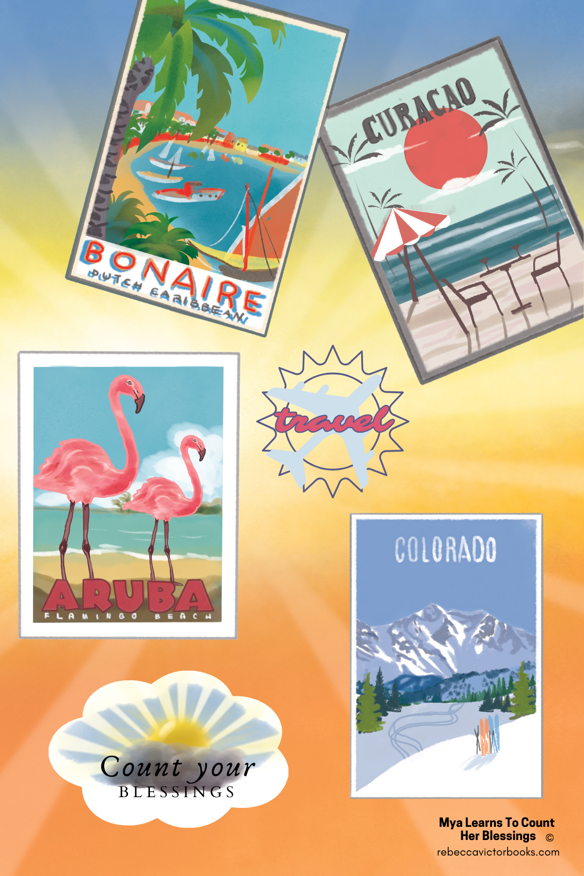 Mya 6-pack stickers