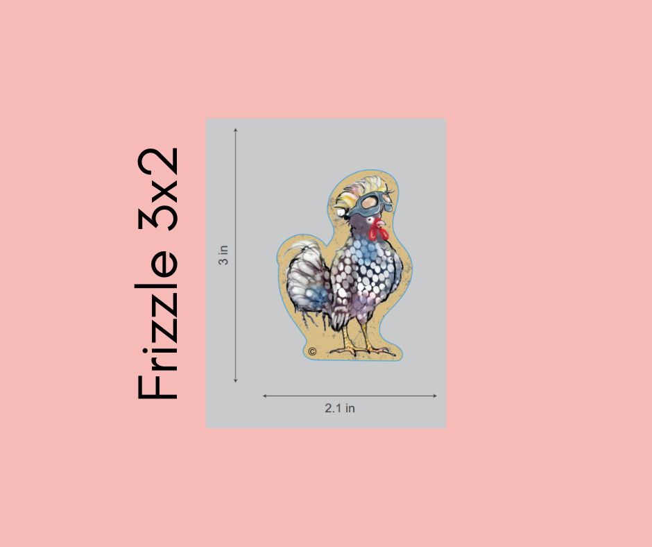 Miss Frizzle Dye Cut Sticker